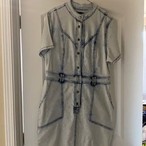Denim Dress - button front
